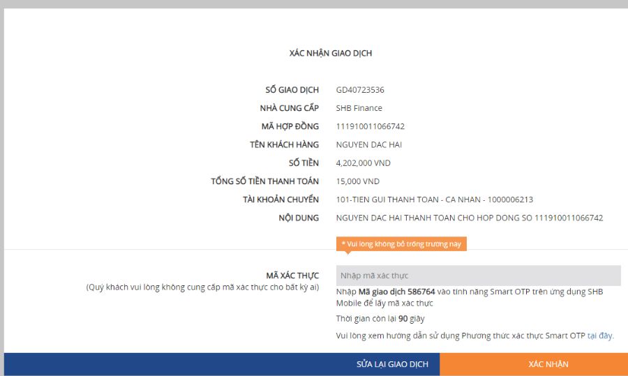 Thanh toán khoản vay online đơn giản