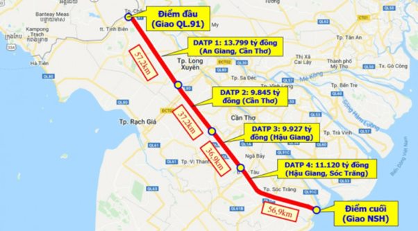 Cao tốc Cần Thơ – Châu Đốc – Rạch Giá – Bạc Liêu – trục động lực phát triển đô thị và bất động sản An Giang.