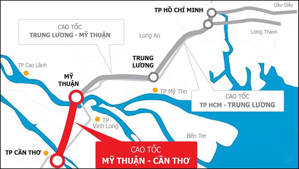Cao tốc Mỹ Thuận – Cần Thơ đi qua Vĩnh Long – động lực phát triển bất động sản vùng trung tâm ĐBSCL.