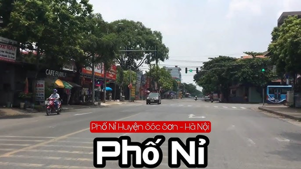 Phố Nỉ – tuyến thương mại sôi động và là trục giao thông trọng điểm tại Sóc Sơn.