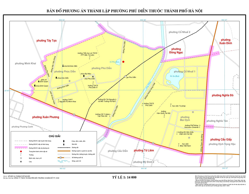 Bản đồ Phường Phú Diễn, Hà Nội