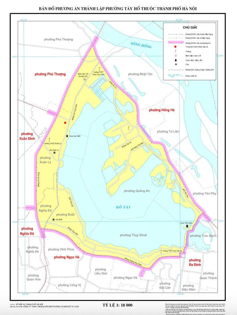 Bản đồ Phường Tây Hồ, Hà Nội