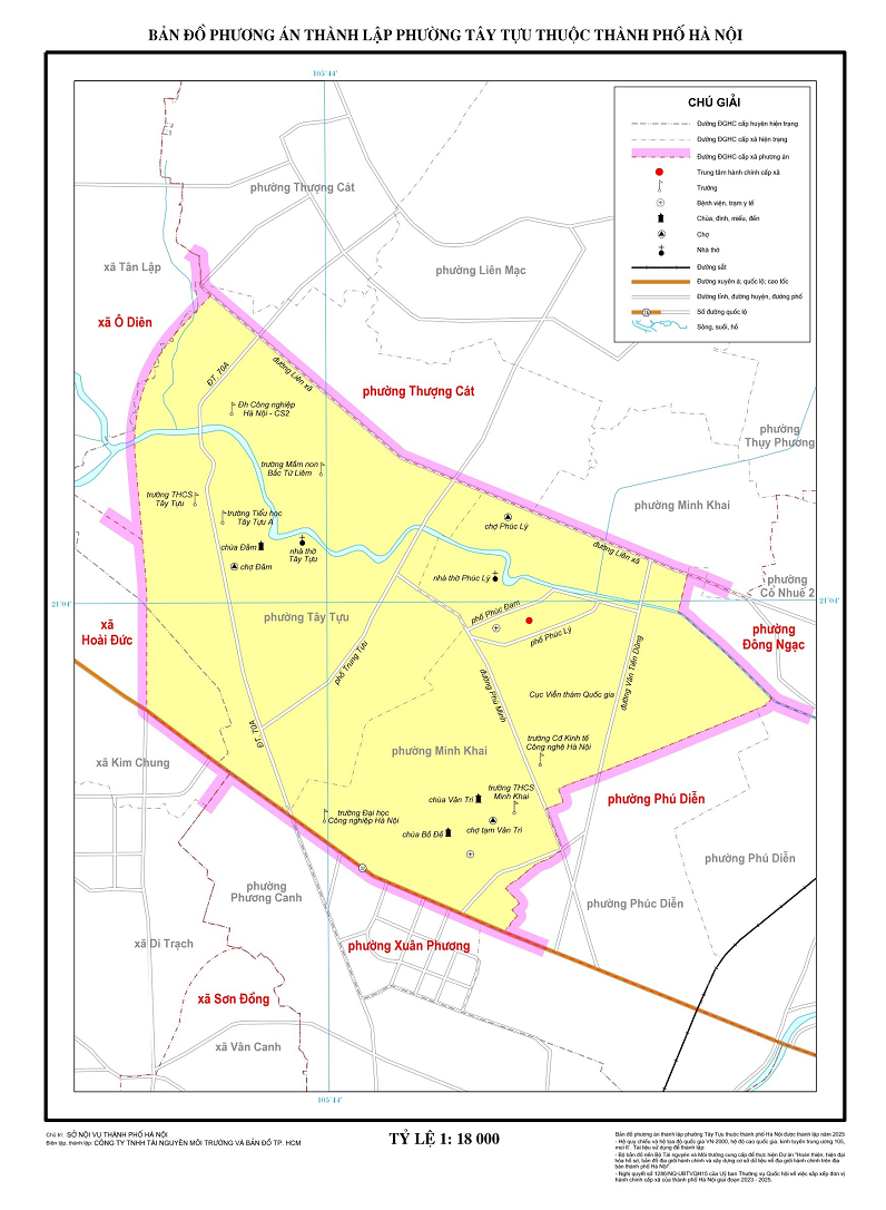 Bản đồ Phường Tây Tựu, Hà Nội