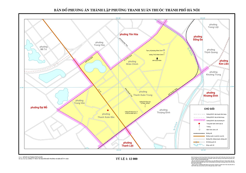Bản đồ Phường Thanh Xuân, Hà Nội