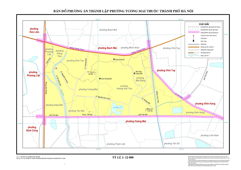 bản đồ Phường Tương Mai, Hà Nội