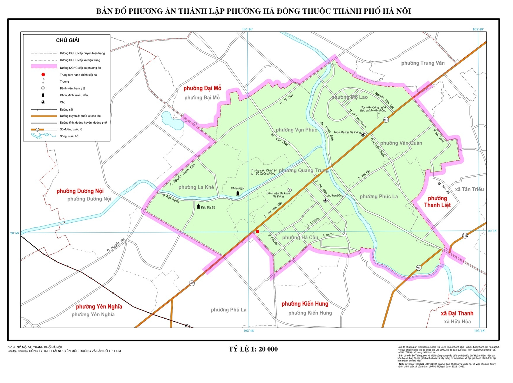 Bản đồ Phường Hà Đông, Hà Nội