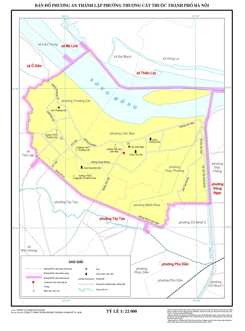bản đồ Phường Thượng Cát, Hà Nội