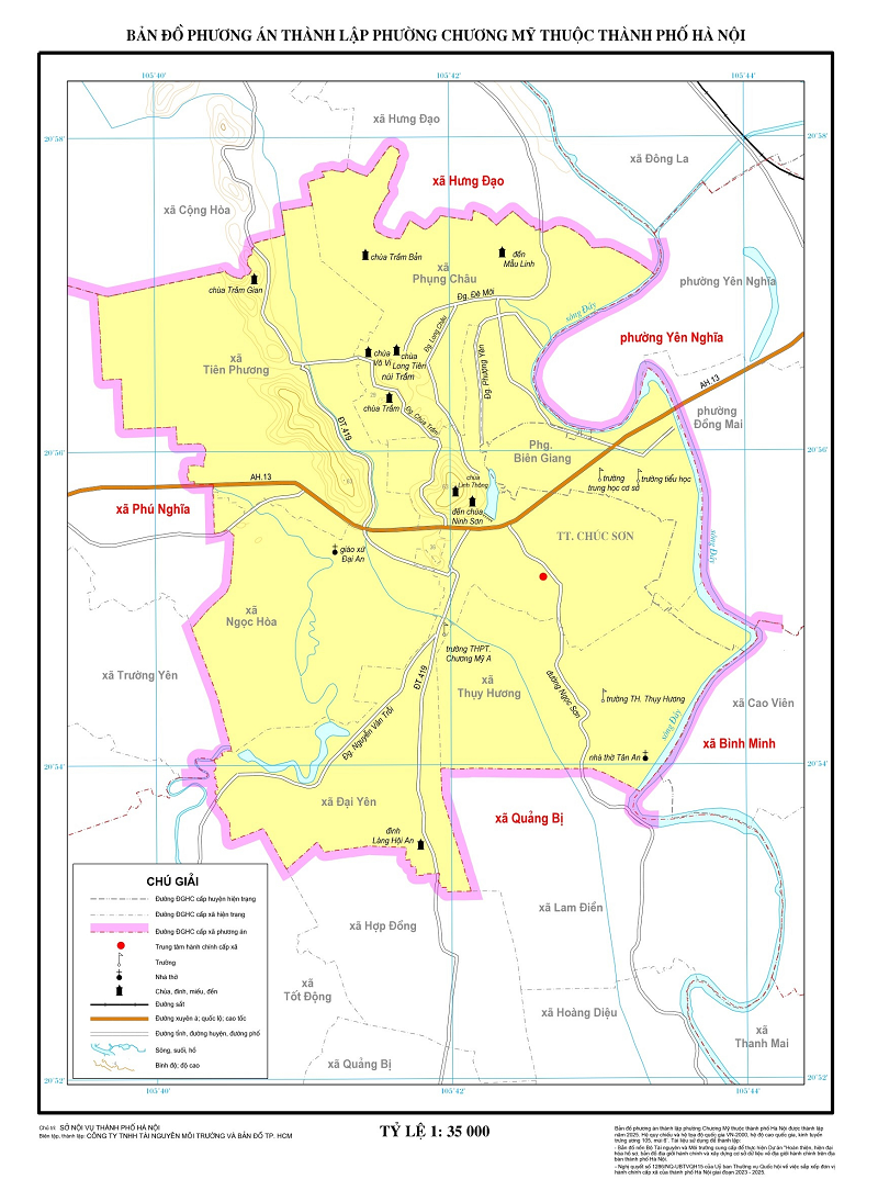 Bản đồ Phường Chương Mỹ, Hà Nội