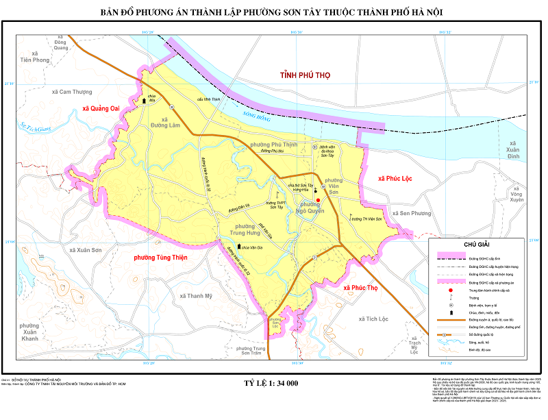 Bản đồ Phường Sơn Tây, Hà Nội