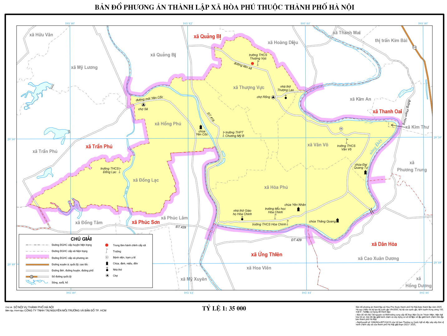 Bản đồ Xã Hòa Phú Hà Nội