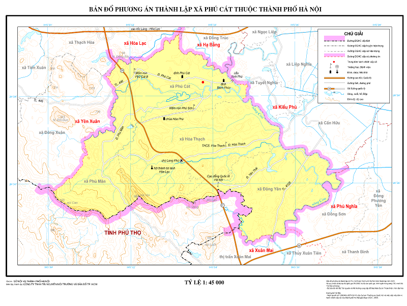 Bản đồ Xã Phú Cát, Hà Nội