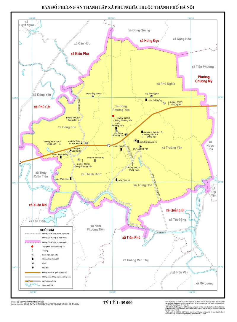 Bản đồ Xã Phú Nghĩa, Hà Nội