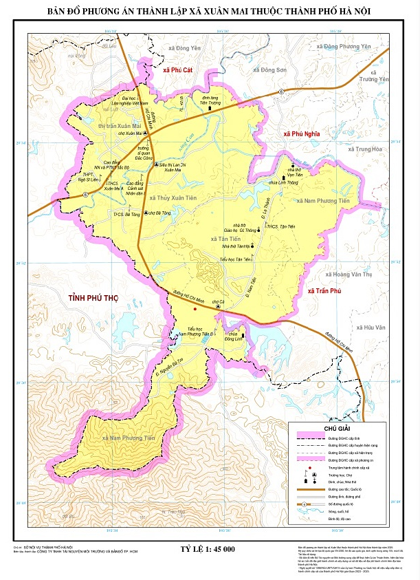 Bản đồ Xã Xuân Mai, Hà Nội