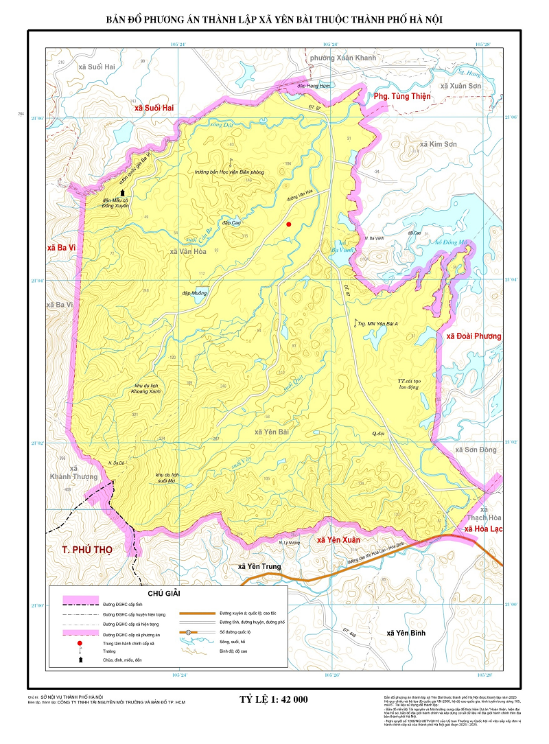 Bản đồ Xã Yên Bài, Hà Nội