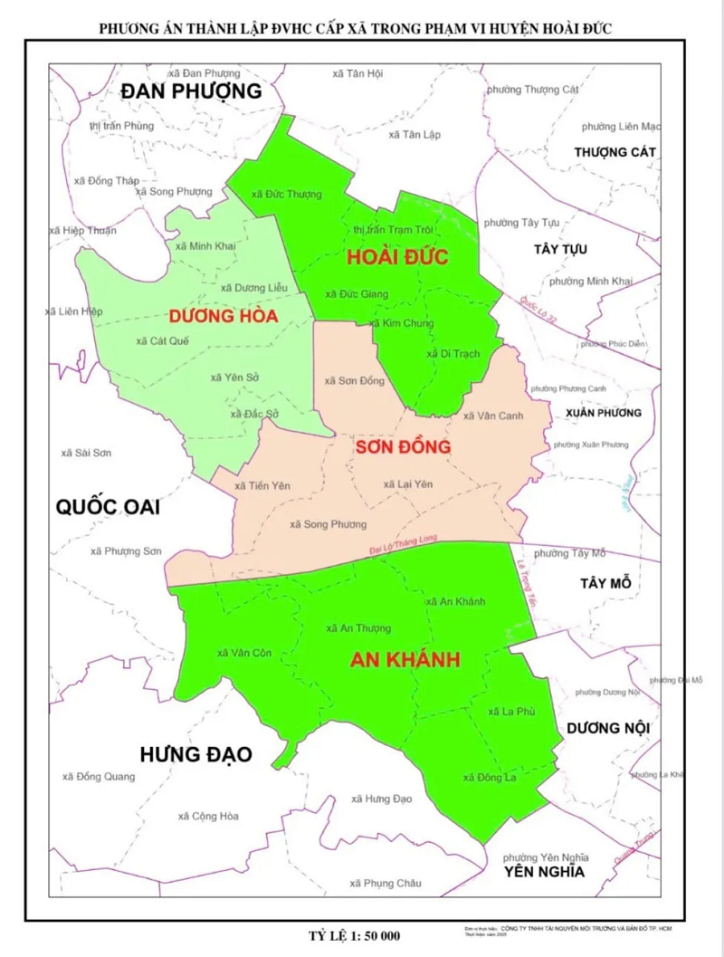 Bản đồ Xã Hoài Đức Hà Nội