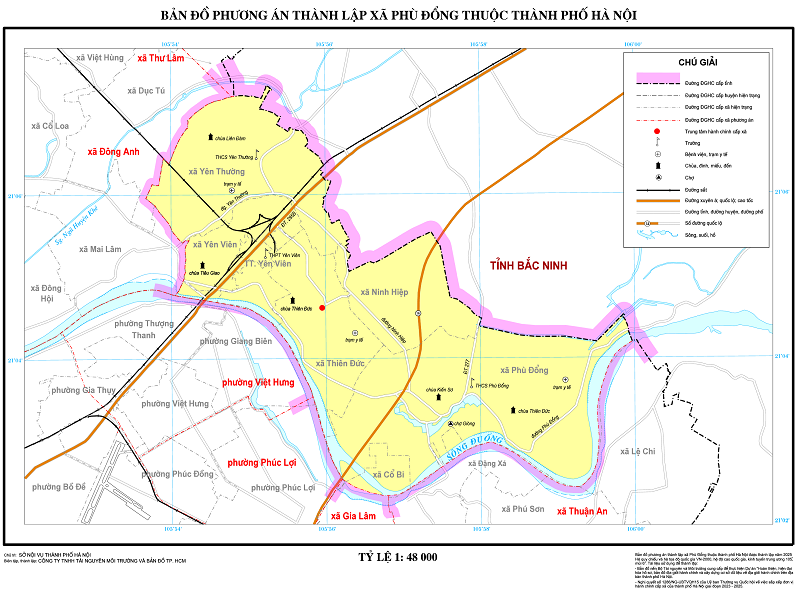BẢN ĐỒ XÃ PHÙ ĐỔNG, HÀ NỘI