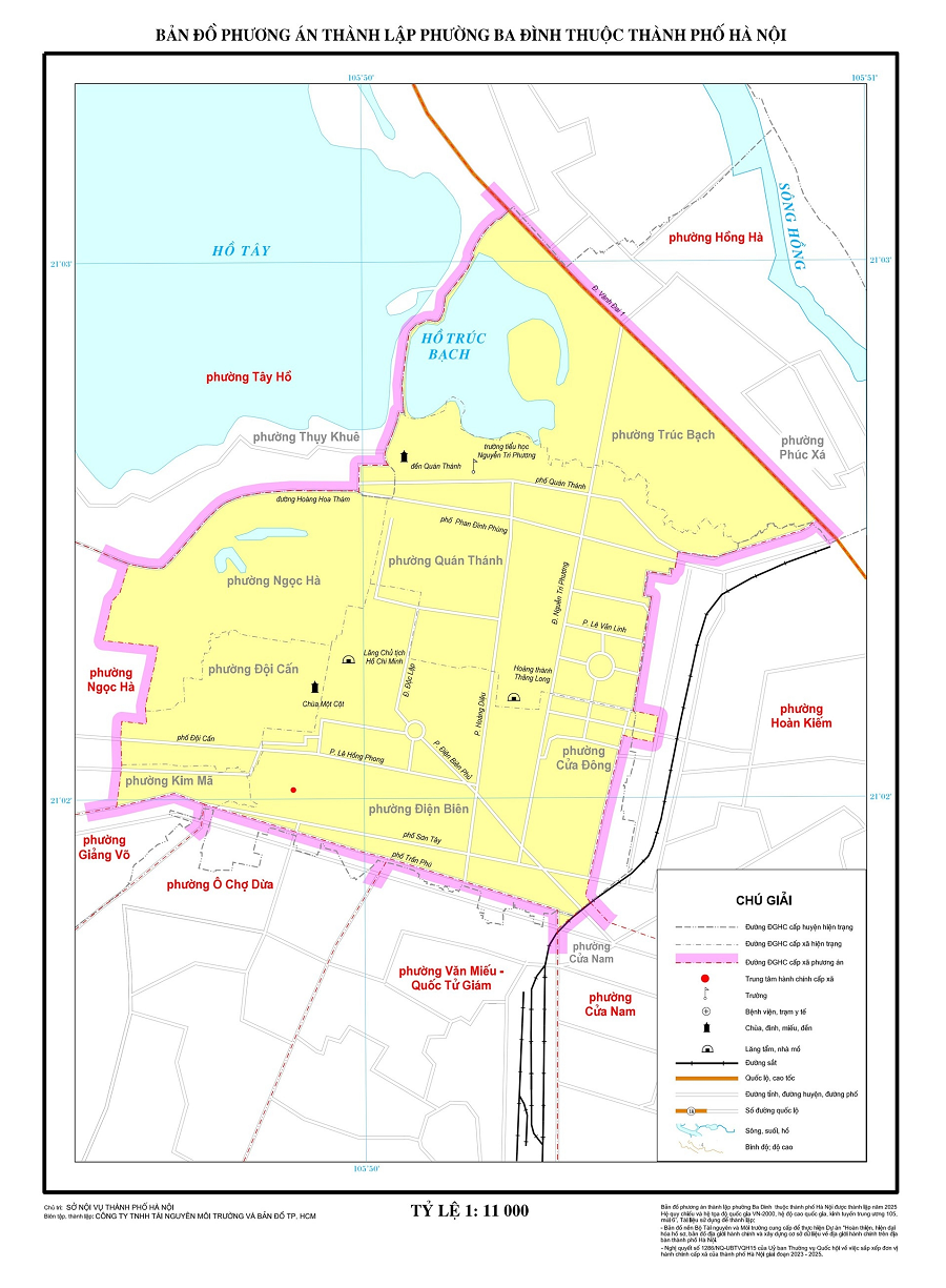 Bản đồ phường Ba Đình, Hà Nội