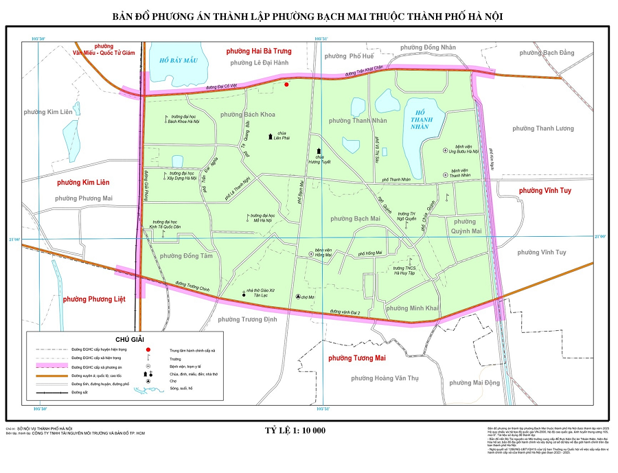 Bản đồ Phường Bạch Mai, Hà Nội