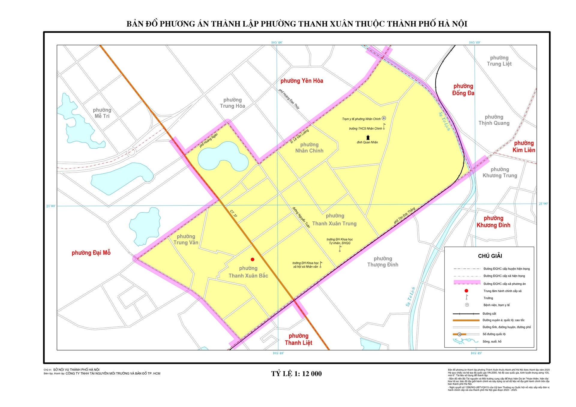 Bản đồ phường Thanh Xuân, Hà Nội