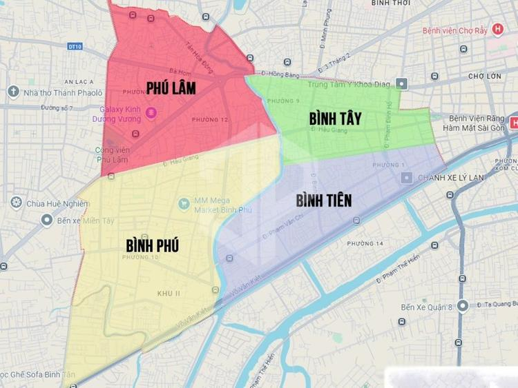 Bản đồ Quận 6, Hồ Chí Minh
