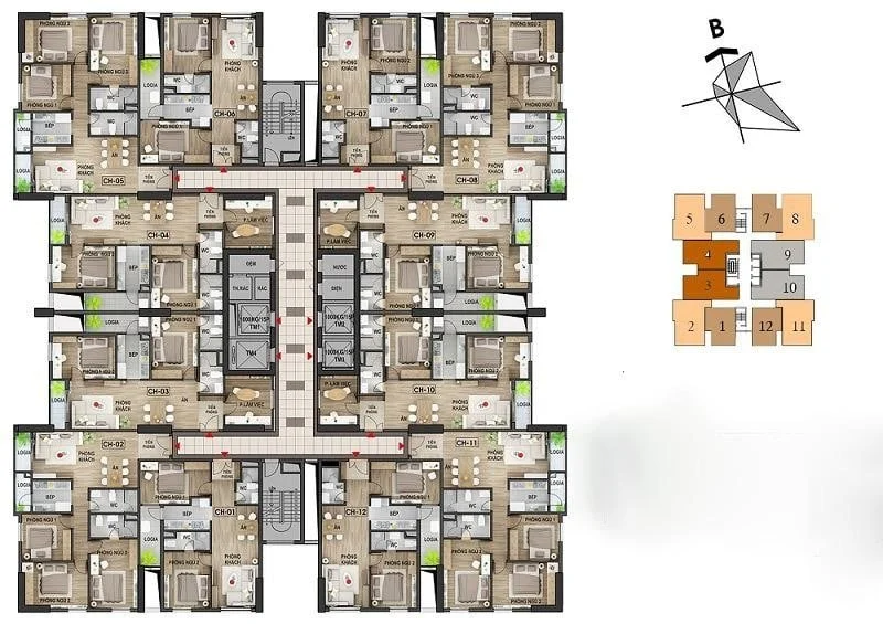 căn hộ chung cư Viễn Đông Star Hoàng Mai, Hà Nội