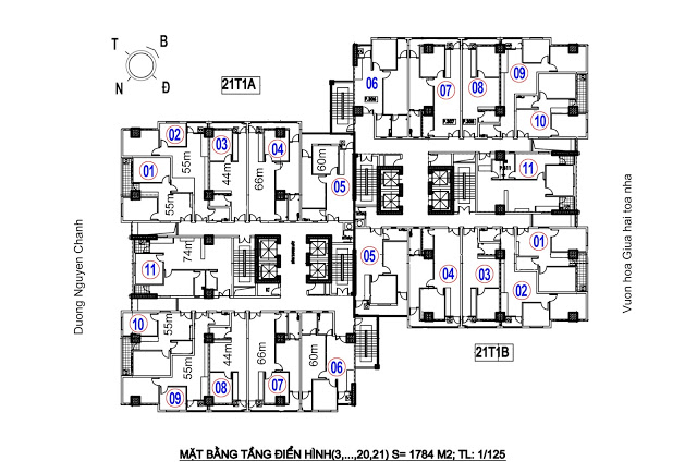 Mặt bằng tầng điển hình