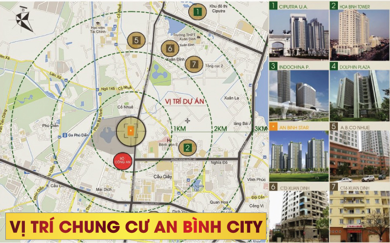 Vị trí dự án căn hộ chung cư An Bình City