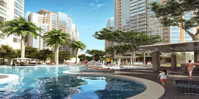 Bể bơi ngoài trời của dự án