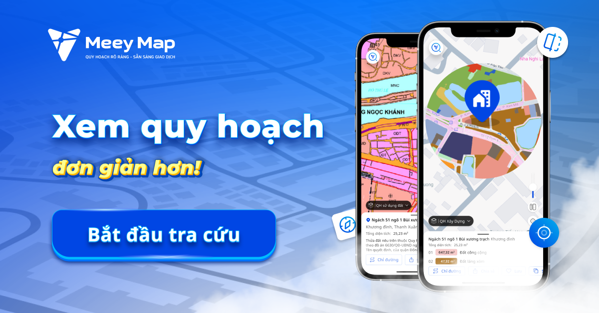 Tra cứu quy hoạch trên Meey Map giúp người dùng có thêm cơ sở tham khảo trước khi kiểm tra sâu hơn tại cơ quan có thẩm quyền.