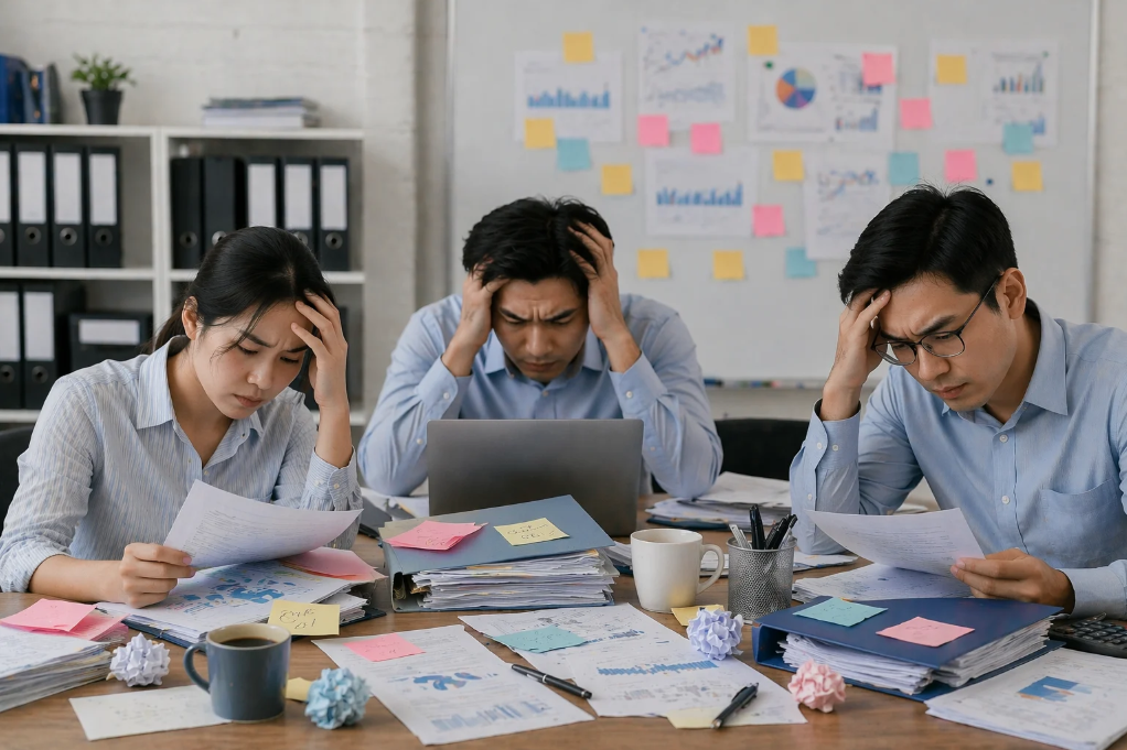 Khi dữ liệu nằm rải rác ở nhiều nơi, người quản lý mất nhiều thời gian tổng hợp trước khi biết việc nào cần ưu tiên.