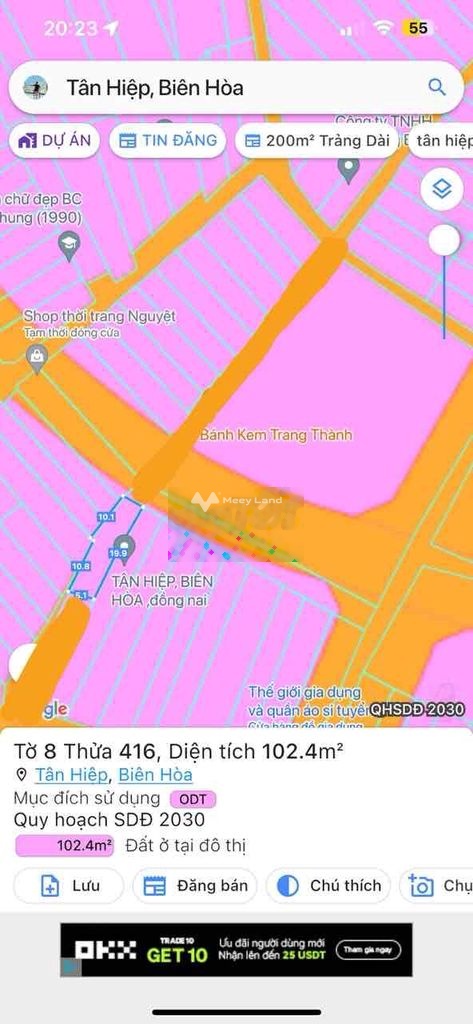 Bán đất 1,85 tỷ, diện tích 102m2 tại Đường Nguyễn Ái Quốc, Phường Tân Hiệp, Thành phố Biên Hòa, Đồng Nai-03