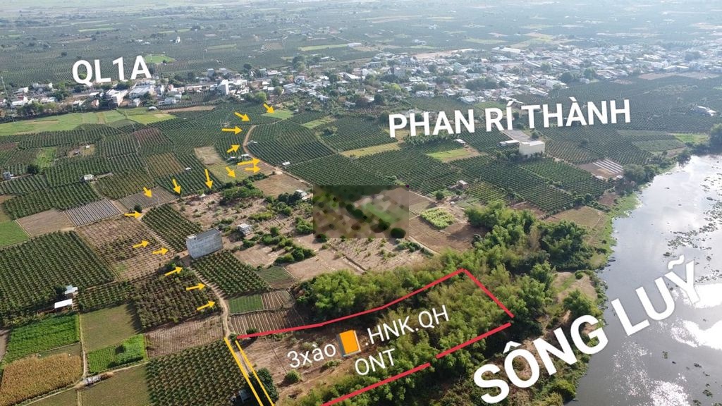Bán đất gần sông diện tích 3300m2 tại Phan Rí Thành, Bắc Bình, Bình Thuận-02