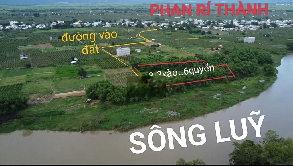 Bán đất gần sông diện tích 3300m2 tại Phan Rí Thành, Bắc Bình, Bình Thuận-01