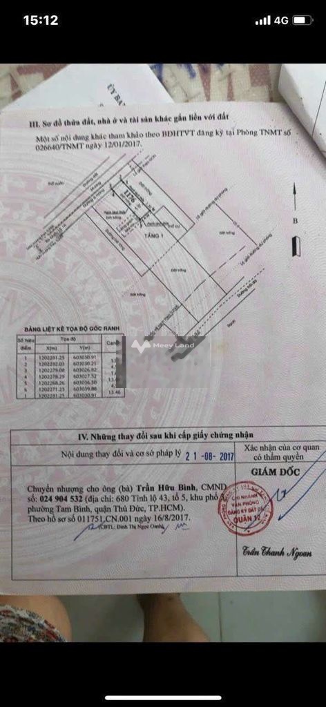 Bán đất đường ô tô tại Thạnh Lộc 15, Quận 12, Hồ Chí Minh. Diện tích 65m2-03