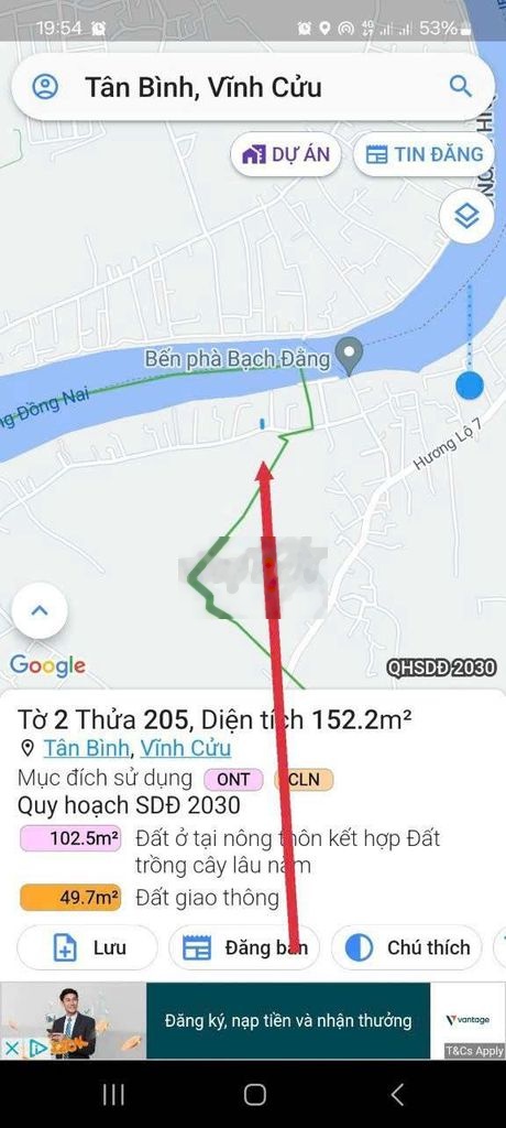 Bán đất mặt tiền Bình Lục - Long Phú, Tân Bình, Vĩnh Cửu, Đồng Nai. Diện tích 152m2-01