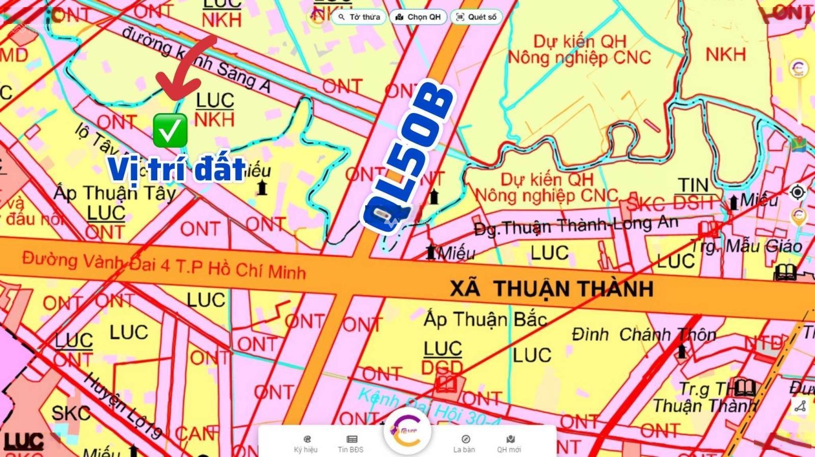 Bán đất 2,7 tỷ, diện tích 747m2 tại Tây Bắc, Xã Thuận Thành, làm nhà vườn đẹp, xe hơi tới đất-01