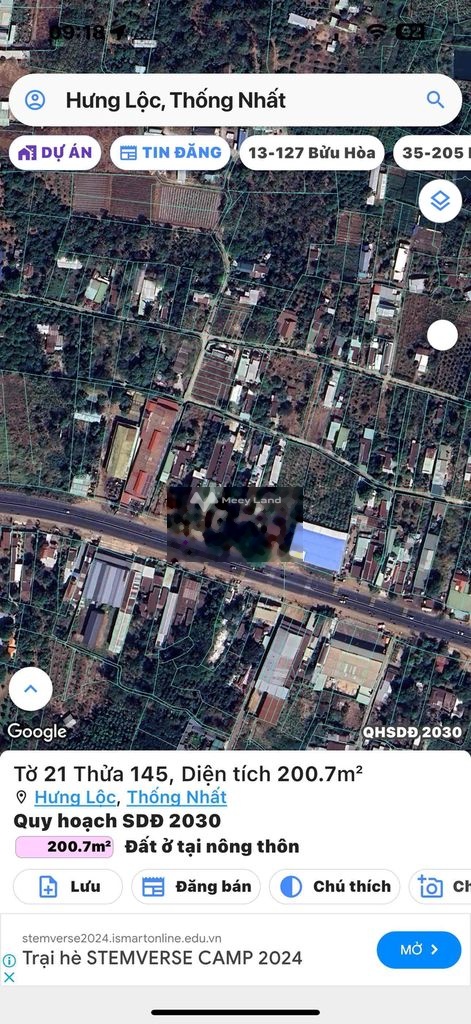 Bán đất 1,35 tỷ, diện tích 200m2 tại Quốc lộ 1, Xã Hưng Lộc. Đường thông cách quốc lộ 1A 500m-02