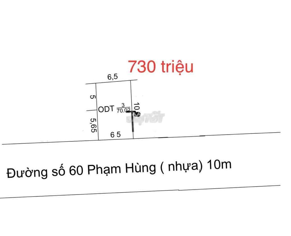 Bán đất 730 triệu, diện tích 70m2 tại Phạm hùng, Xã Long Thành Trung. Hẻm trục chính-03