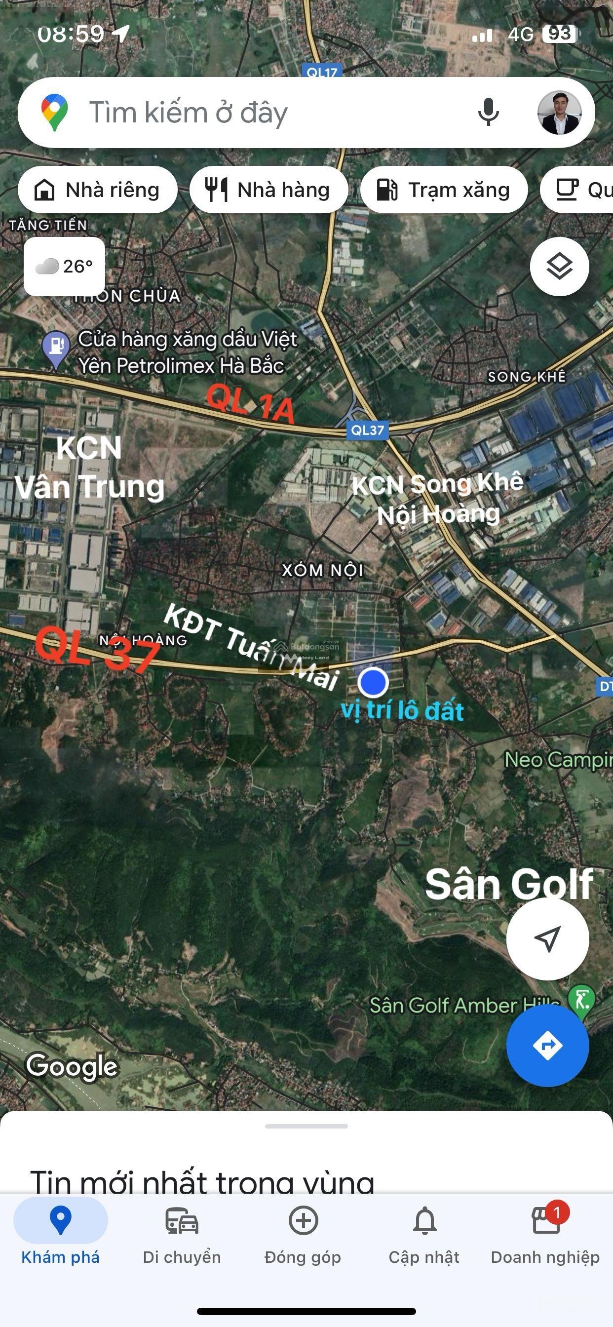 Chính chủ bán lô đất đấu giá diện tích 90m2 sát 2 khu công nghiệp tại Nội Hoàng, Yên Dũng, Bắc Giang-03