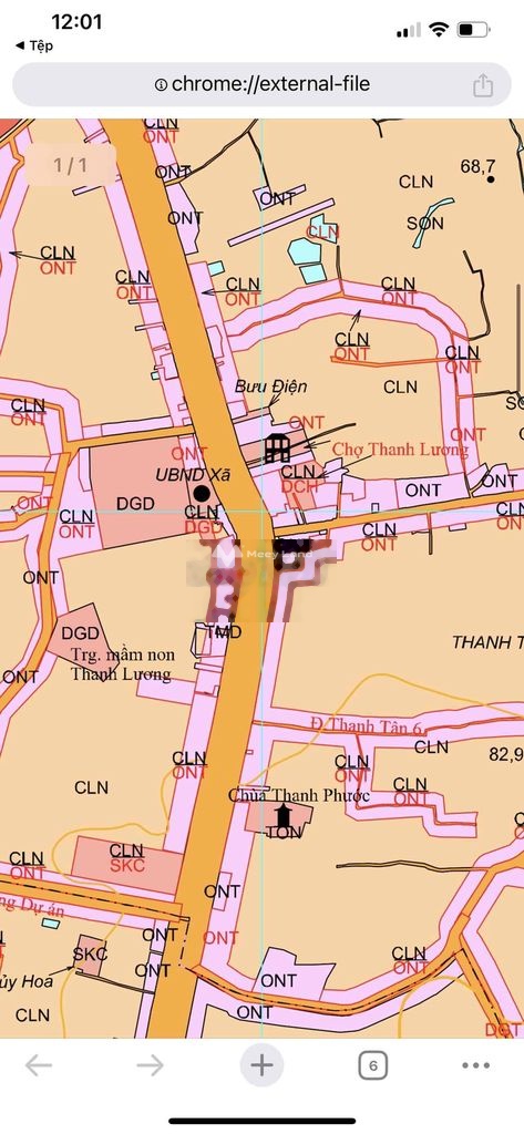 Bán đất 1,45 tỷ, diện tích 166m2 tại Quốc lộ 13, Xã Thanh Lương. Mặt tiền nằm tại trung tâm-03