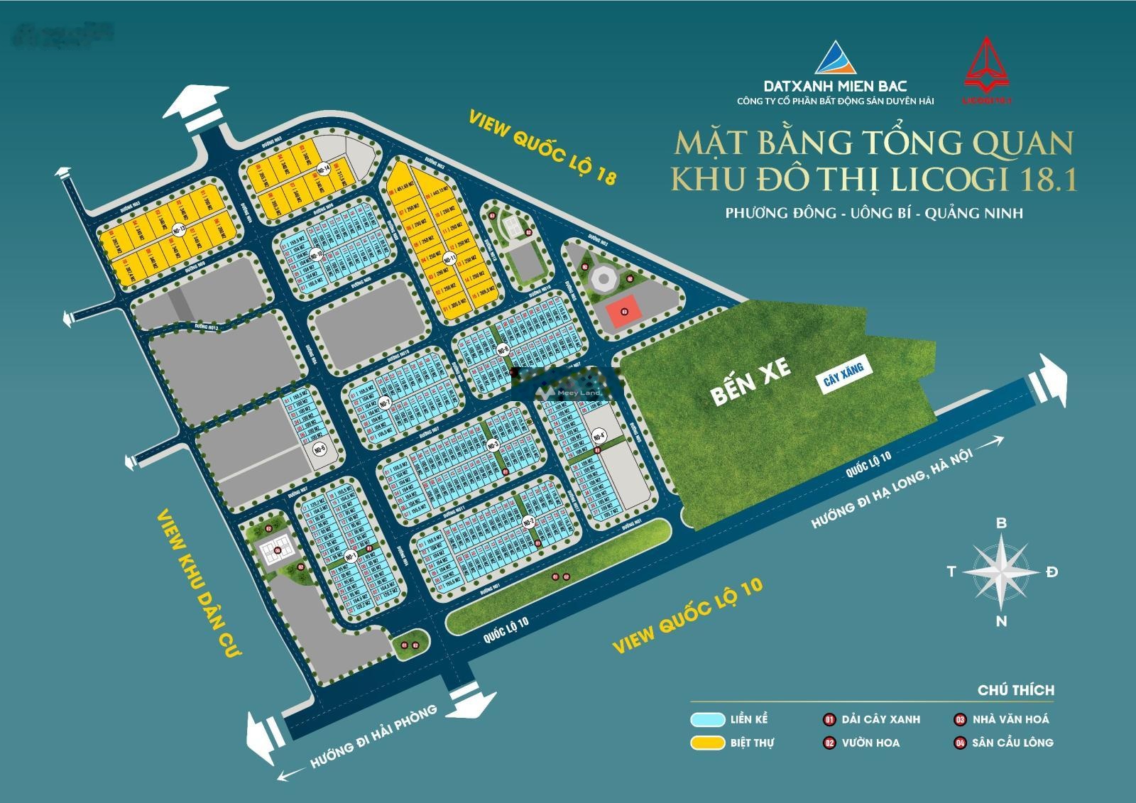 Bán đất tại Khu đô thị Licogi 18.1, Uông Bí, Quảng Ninh. Diện tích 100m2-02