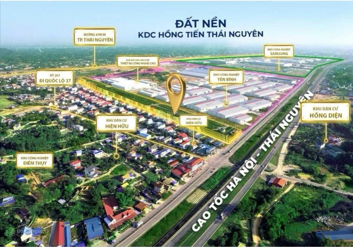 Bán đất tại Hồng Tiến, Phổ Yên, Thái Nguyên. Diện tích 108m2-01