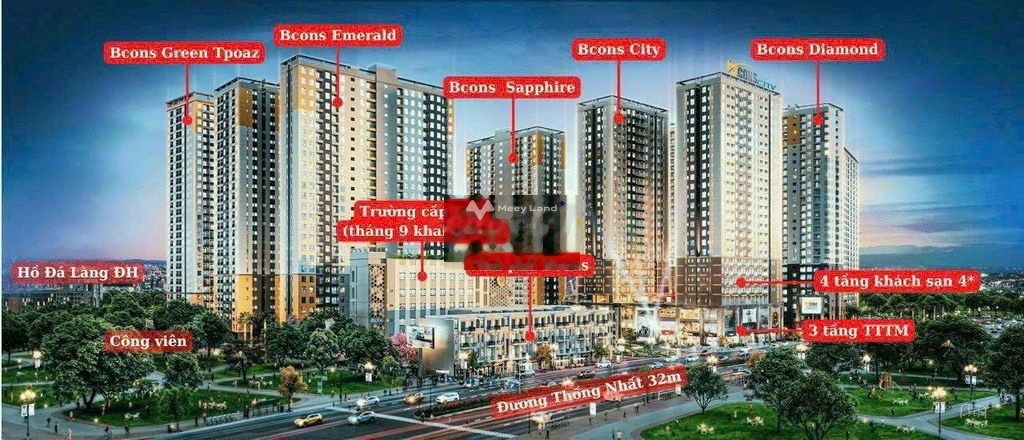 Bán căn hộ Bcons City Thủ Đức giá 1,99 tỷ, diện tích 53 m2-01