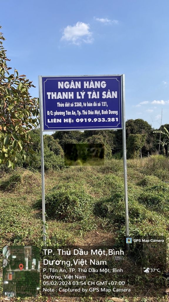 Ngân hàng thanh lý đất thổ đường Huỳnh Thị Hiếu, phường Tân An, Thủ Dầu Một-01