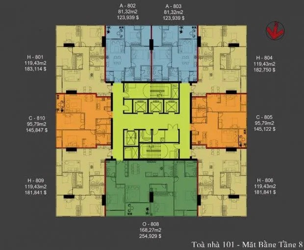 Quỹ căn hộ bán 2 ngủ, 3 ngủ chung cư Usilk City, La Khê, Hà Đông tháng 5 năm 2023
