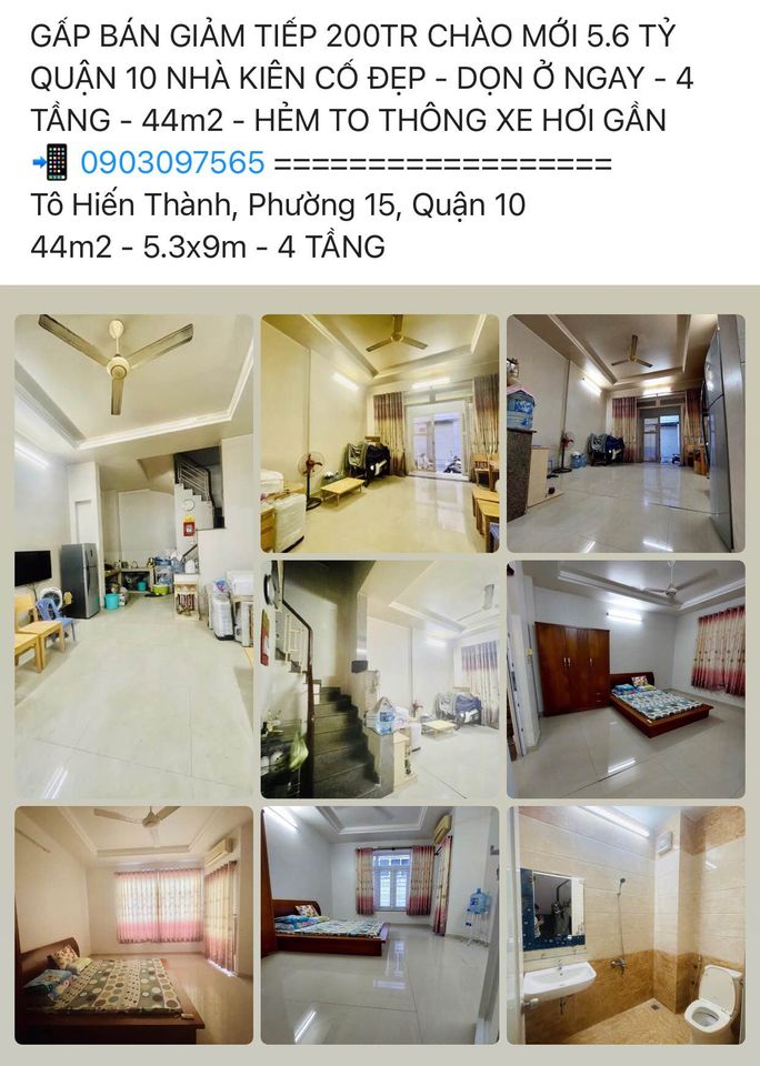 Bán nhà riêng quận 10 thành phố Hồ Chí Minh, giá 5,6 tỷ-01