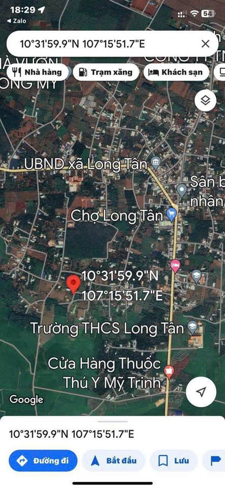 Cần bán 1000m2 có 100m2 thổ cư, quy hoạch đất ở, đường bê tông trung tâm Long Tân, Đất Đỏ-01