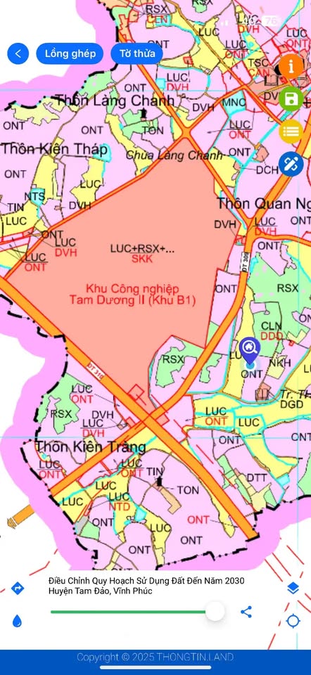 Bán đất thổ cư 100m2 tại Tam Dương, Vĩnh Phúc - Giá tốt, đường rộng ô tô tránh
