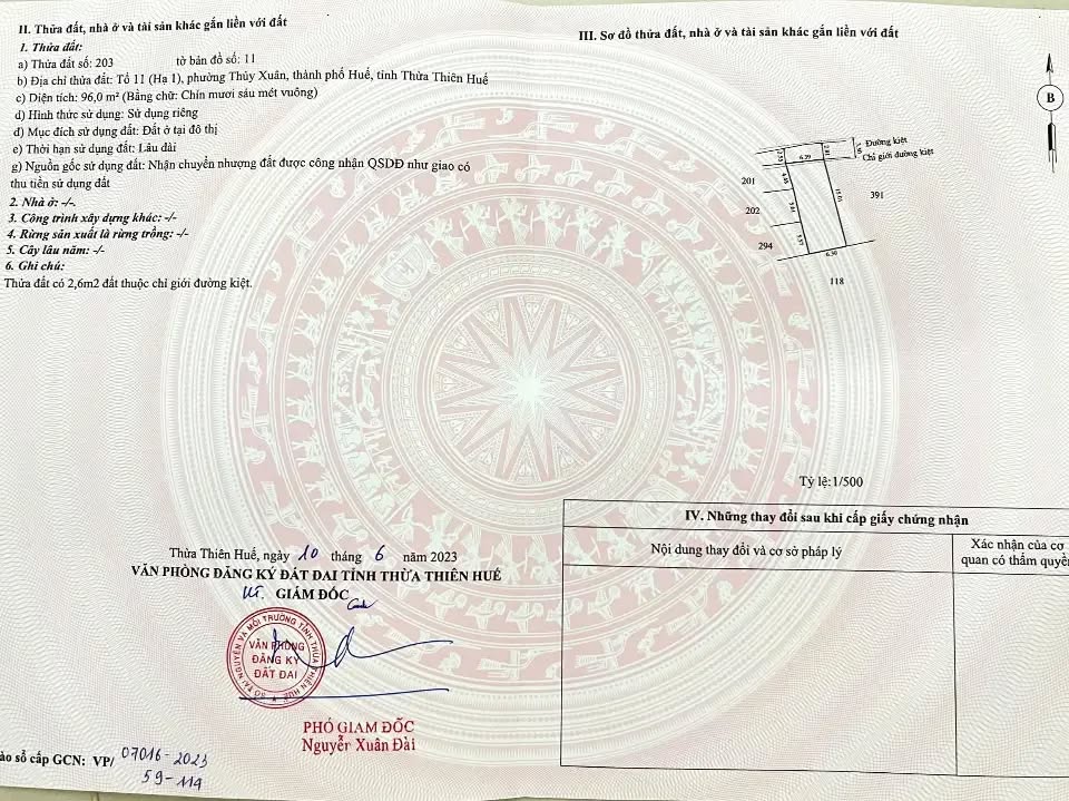 Bán đất kiệt ô tô đường Nguyễn Thị Định, cách khu quy hoạch Bàu Vá 300m