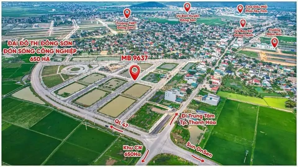 Bán đất 120m2 mặt tiền 6m, hướng Đông Nam tại Phường Đông Sơn